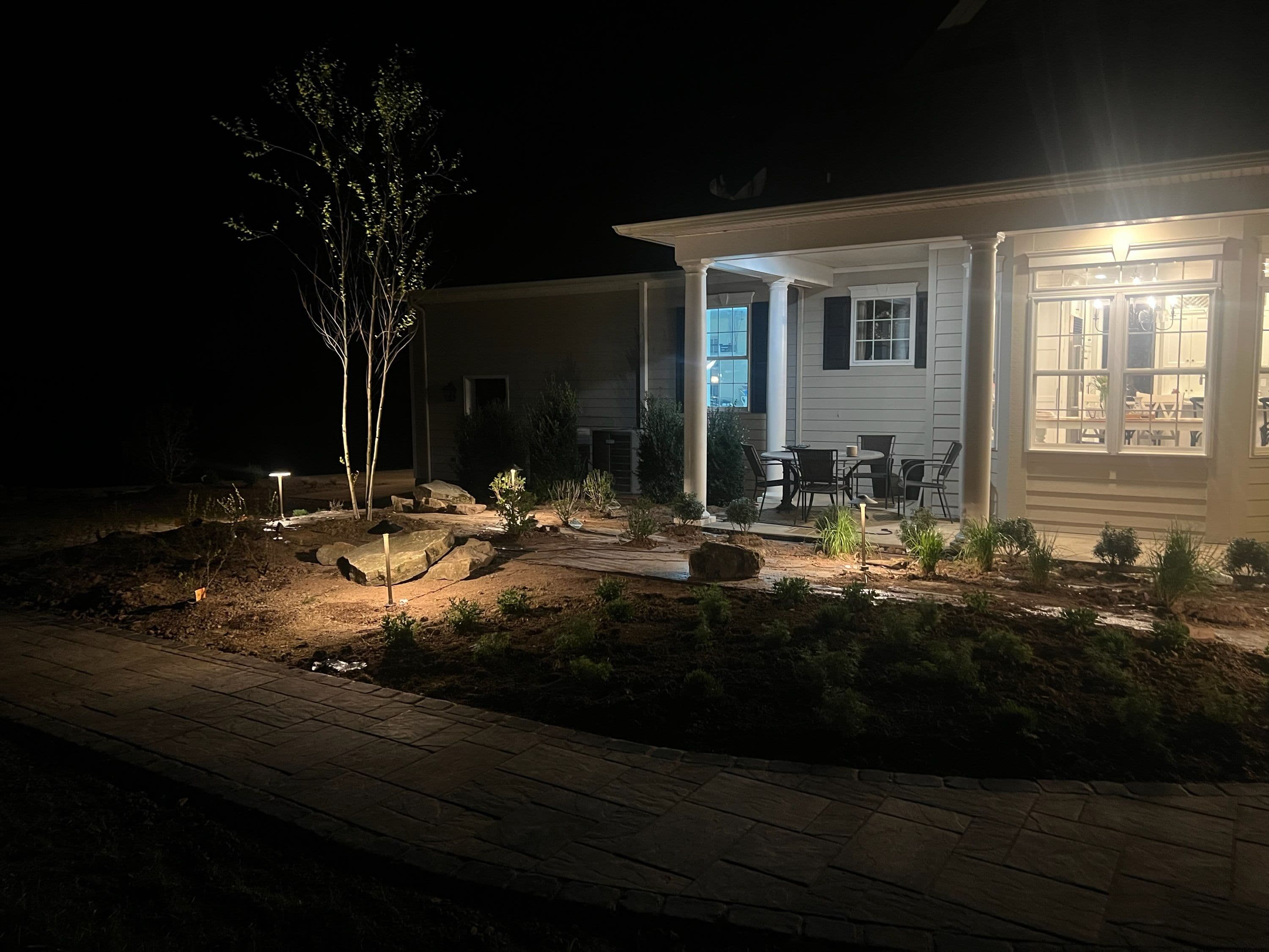 Project Elegant Outdoor Lighting in Suburban Backyard image