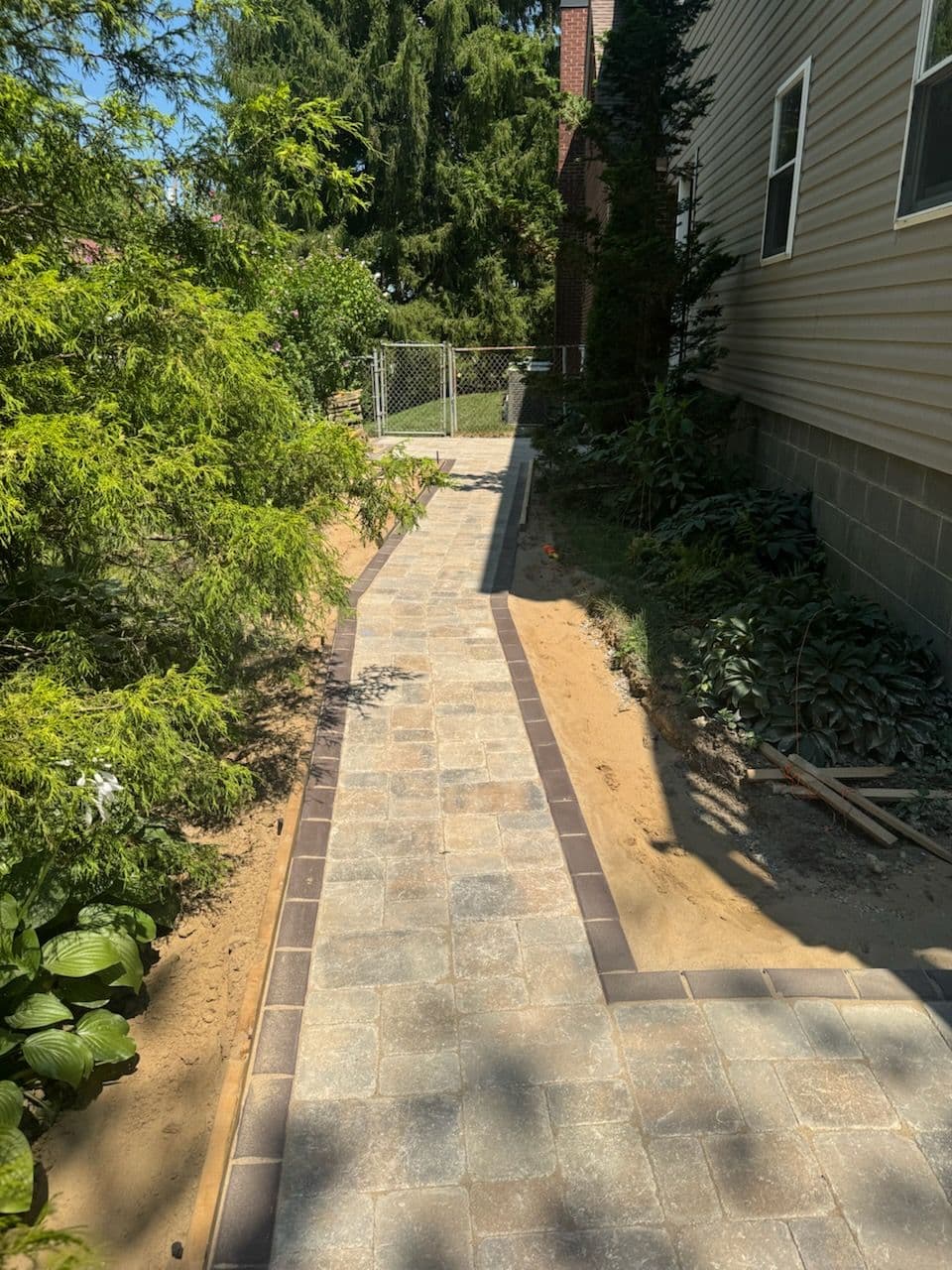 Tranquil Stone Walkway Crafted in Bridgeport image